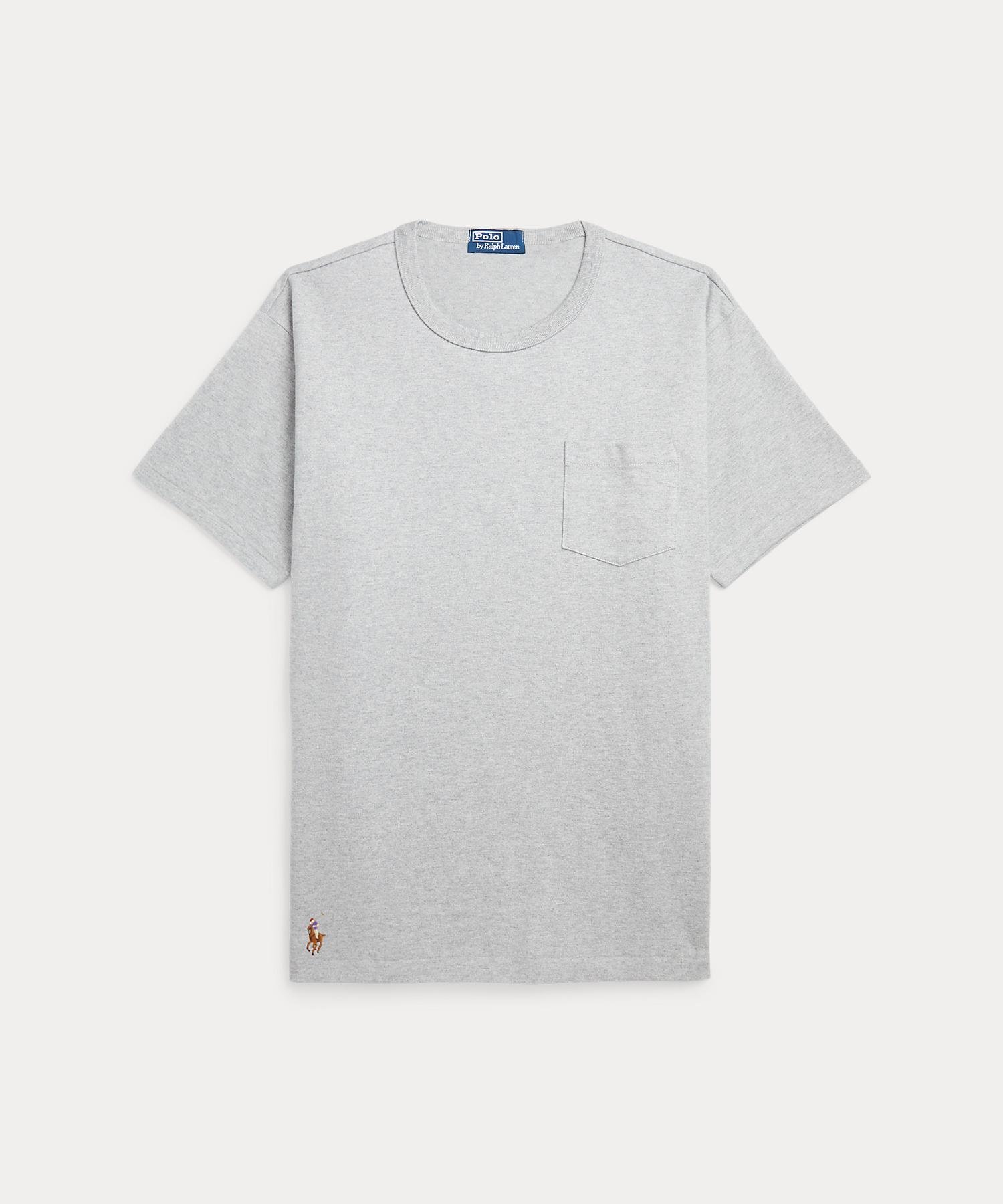 ビッグ フィット ジャージー ポケット Tシャツ ラルフローレン トップス カットソー・Tシャツ グレー