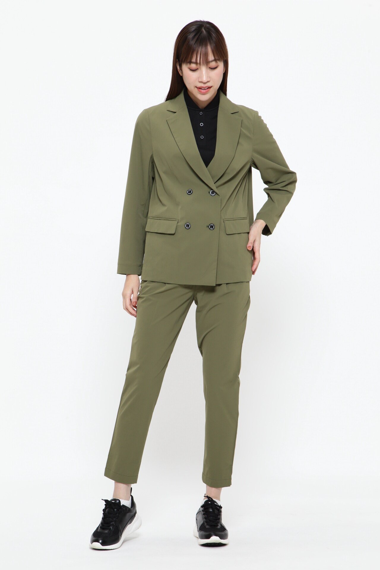 【SALE／70%OFF】PING APPAREL ナイロンリップストレッチテーパードパンツ ＜GOLD＞ (LADIES) ピン アパレル パンツ その他のパンツ ブラック カーキグリーン【送料無料】