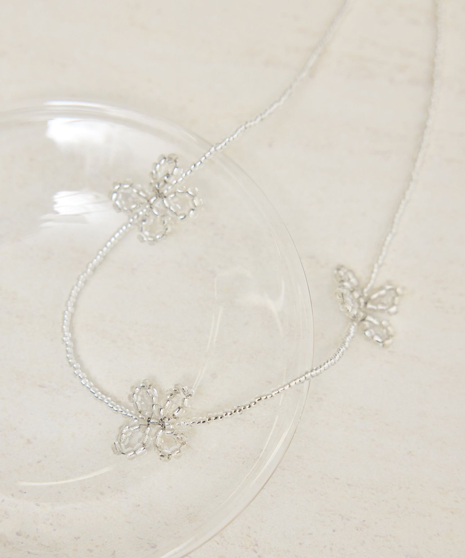 【SALE／40%OFF】ROPE' PICNIC PASSAGE フラワーショートネックレス ロペピクニック アクセサリー・腕時計 ネックレス ホワイト