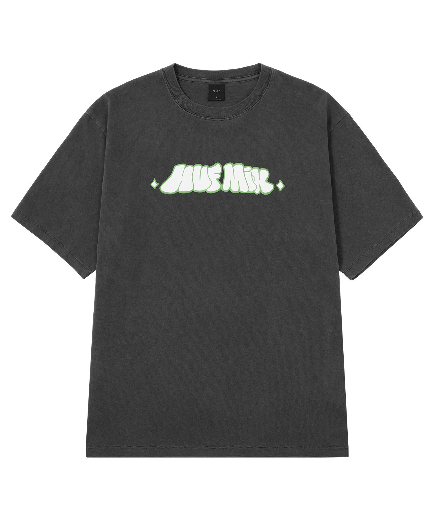 HUF PLAYLIST WASHED TEE / HUF ハフ Tシャツ ハフ トップス カットソー・Tシャツ ブラック【送料無料】