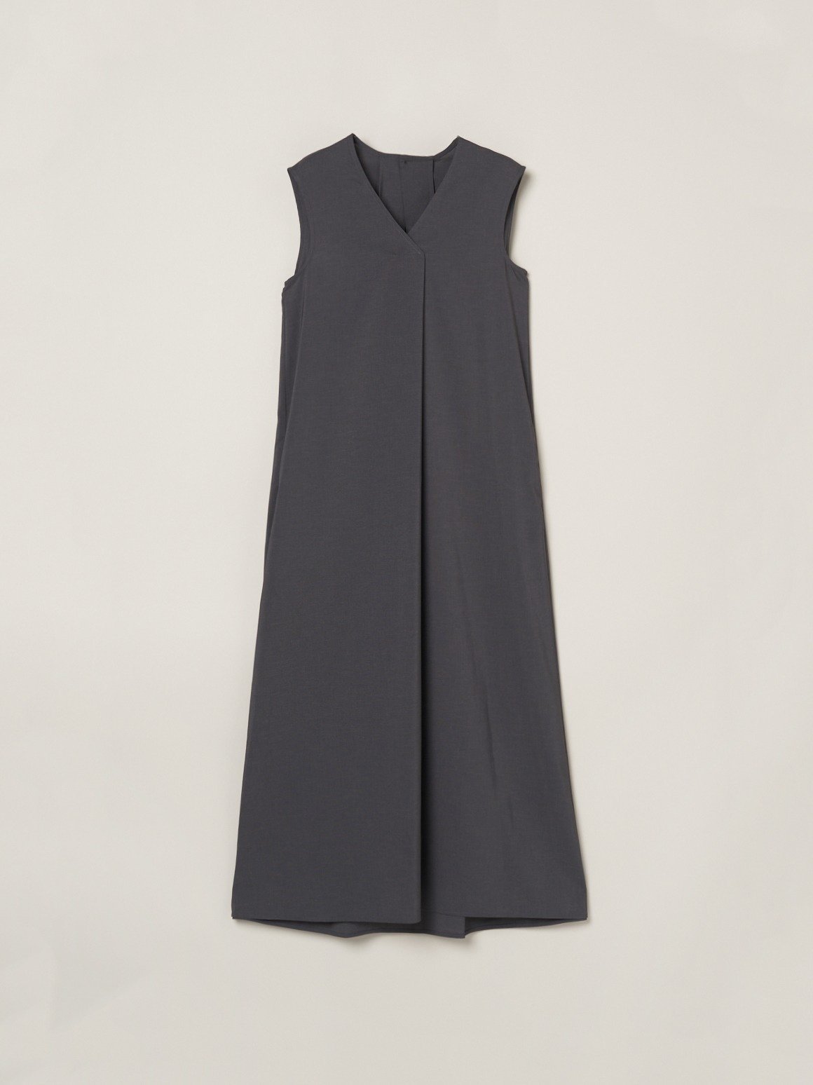three dots Dry twill easy dress スリードッツ ワンピース・ドレス ドレス グレー ベージュ【送料無料】