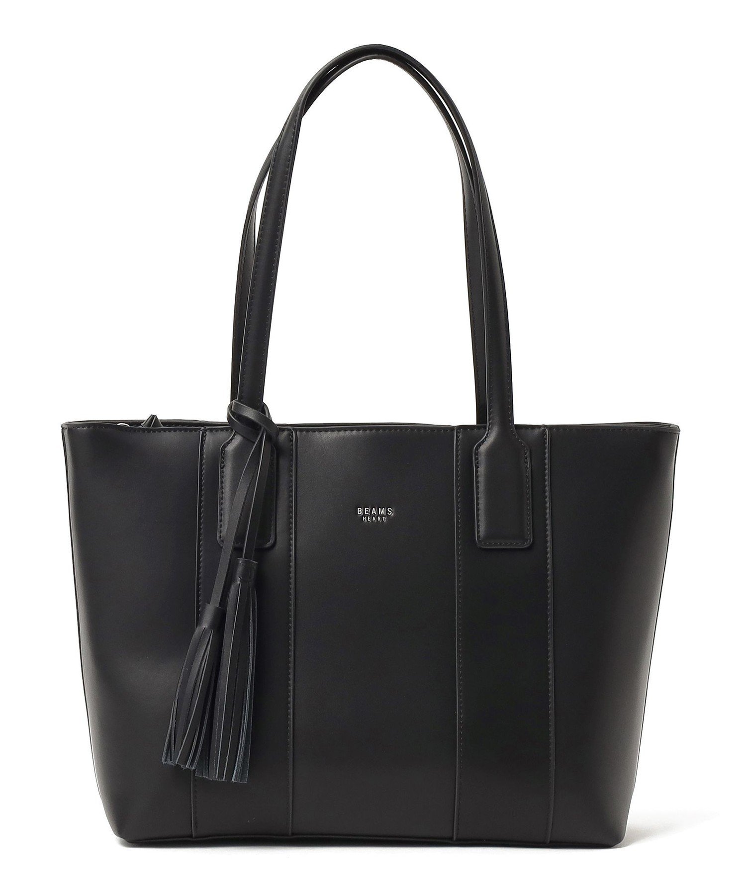 【SALE／40%OFF】BEAMS HEART WOMEN リサイクルレザー フリンジ トートバッグ(A4サイズ収納可) セレモニー ビームス ハート バッグ トートバッグ ホワイト ブラック【送料無料】
