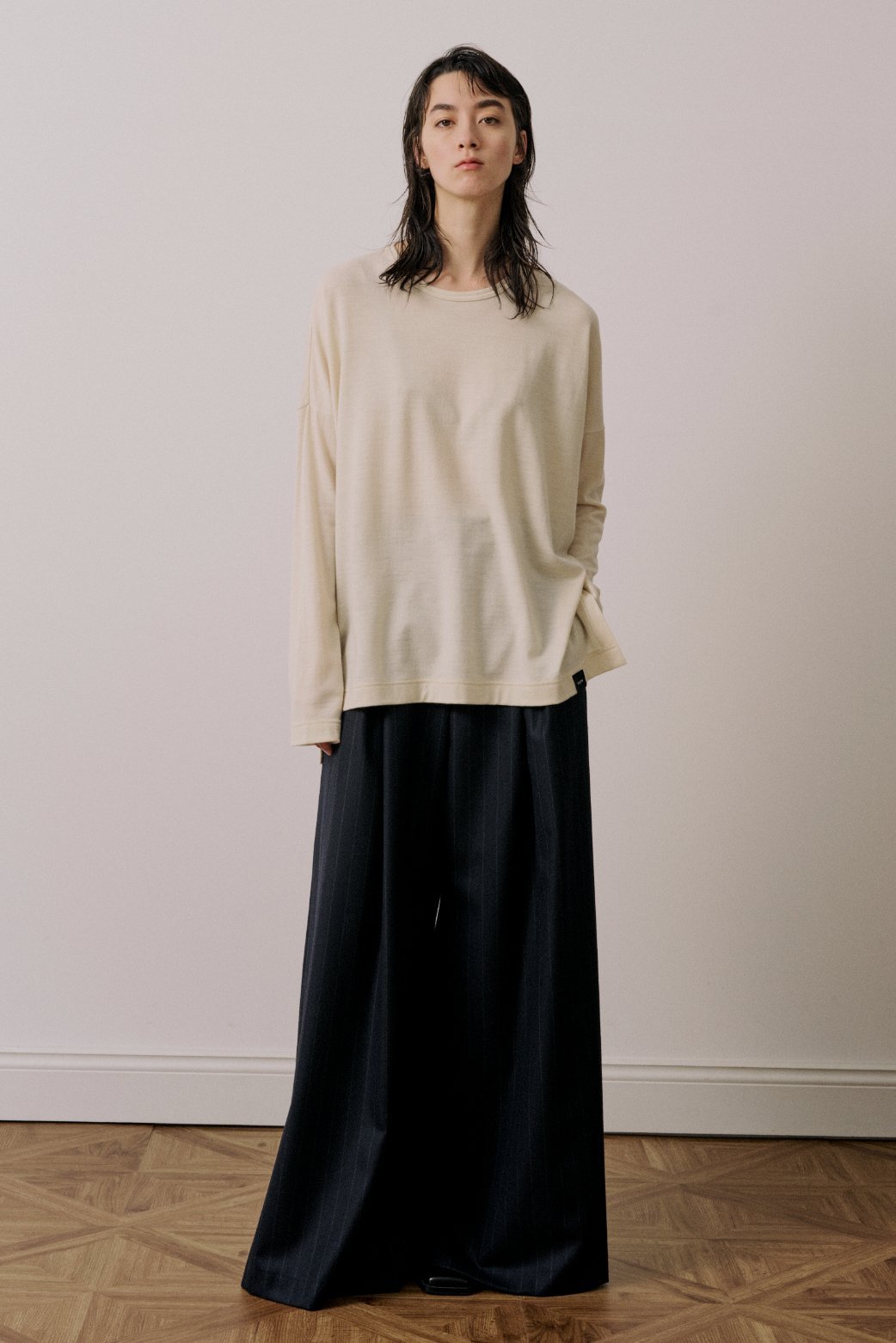 UJOH BOX Long Sleeve ウジョー トップス カットソー・Tシャツ ホワイト【送料無料】