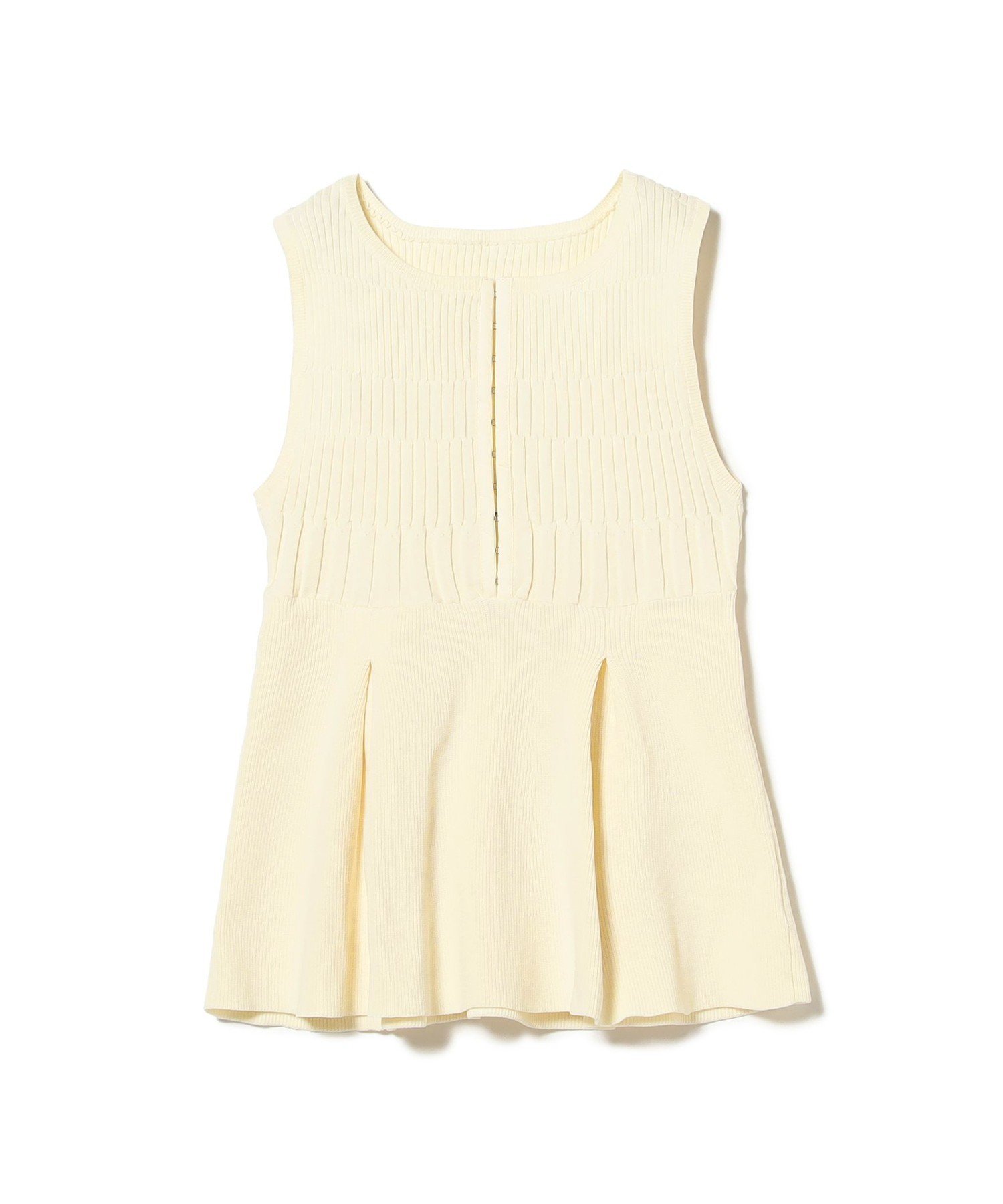 【SALE／50%OFF】Ray BEAMS RBS / リブ キリカエ ベスト ビームス ウイメン トップス ベスト・ジレ ホワイト ブラック【送料無料】