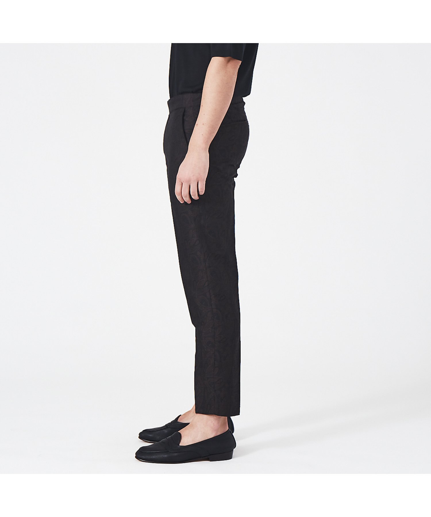 【SALE／50%OFF】DESIGNWORKS オフセットバックルジャガード パンツ デザインワークス パンツ その他のパンツ ブラウン【送料無料】