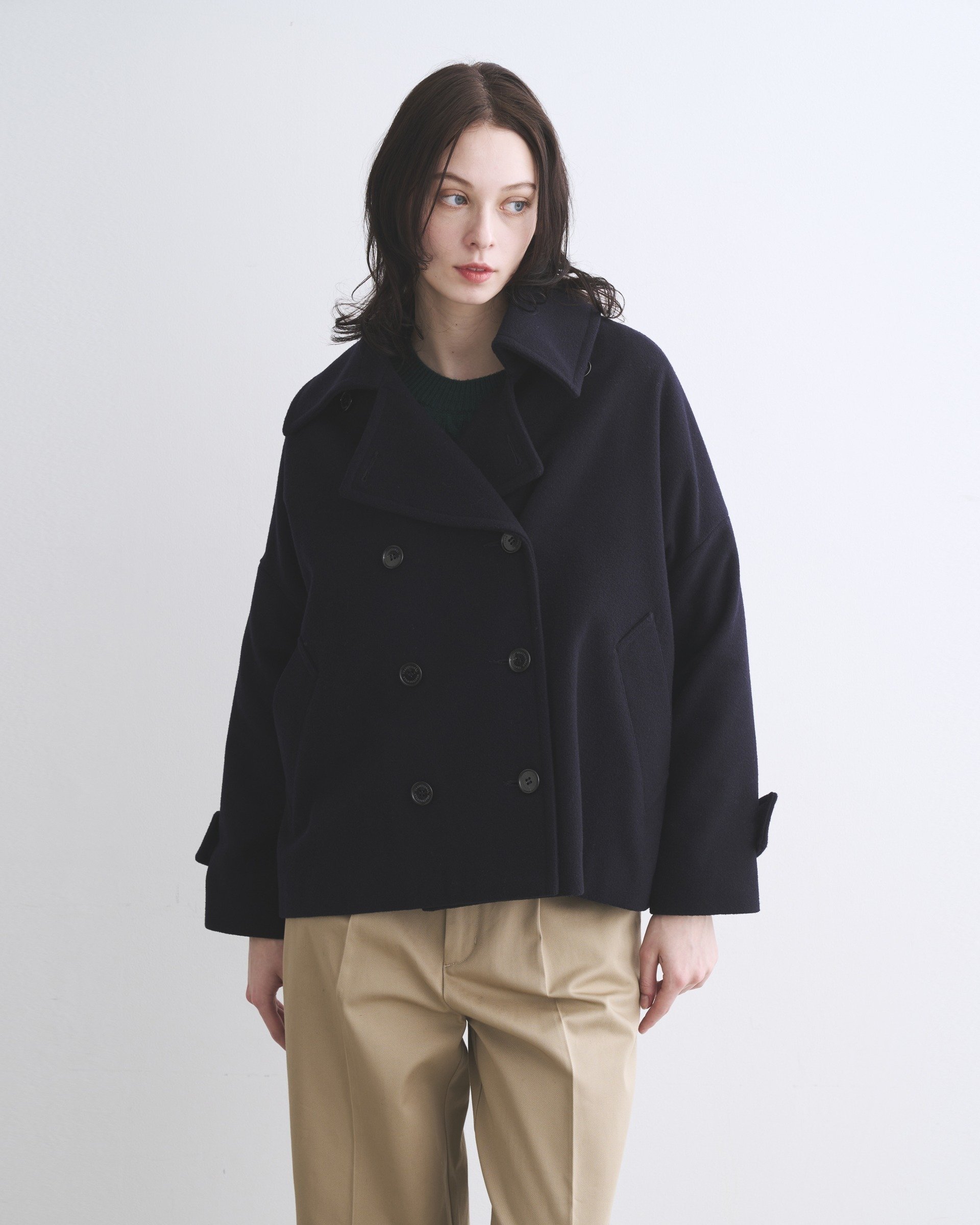 Traditional Weatherwear MALTON PEA COAT トラディショナル ウェザーウェア ジャケット・アウター その他のジャケット・アウター ネイビー ブラック【送料無料】