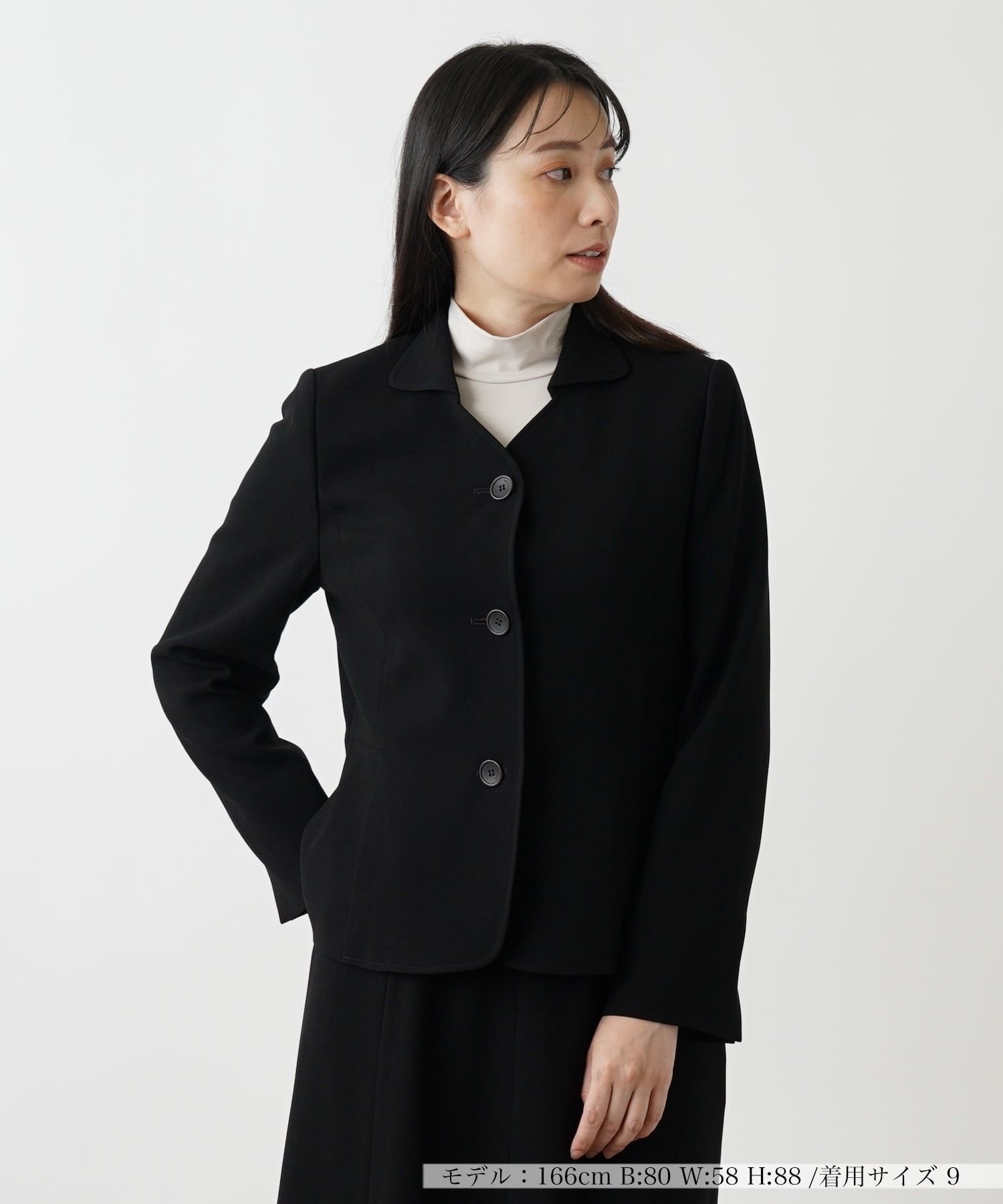 Leilian ジャケット【ROCHAS Premiere】 レリアン ジャケット・アウター テーラードジャケット・ブレザー ブラック ベージュ