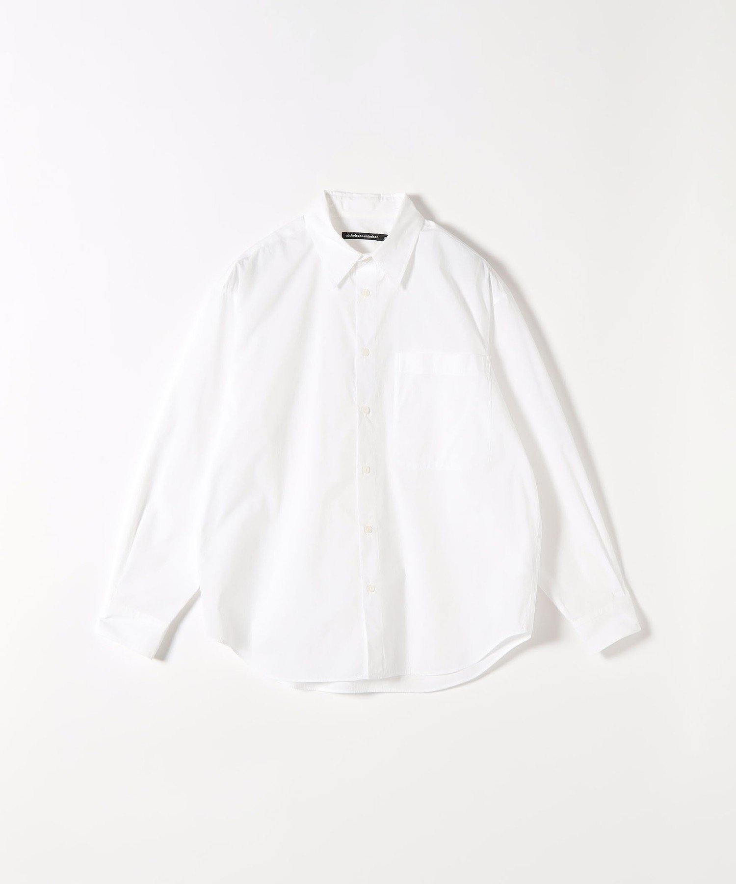 nicholson&nicholson:＜手洗い可能＞レギュラーカラー シャツ シップス トップス シャツ・ブラウス ブルー ホワイト