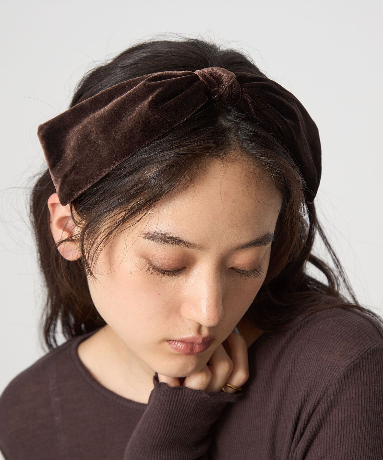 【SALE／40%OFF】UNITED ARROWS green label relaxing リボン カチューシャ ユナイテッドアローズ アウトレット ヘアアクセサリー カチューシャ・ヘアバンド ブラウン ブラック