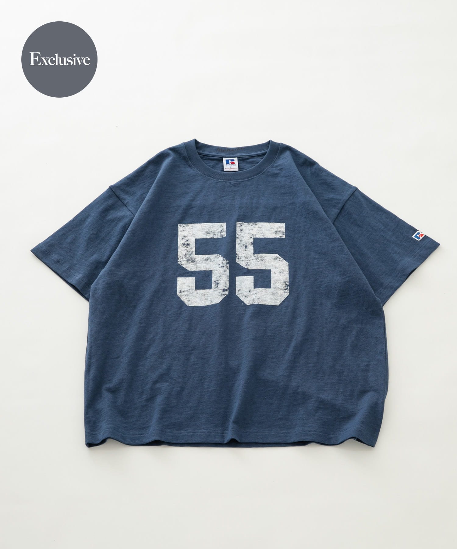 Sonny Label 『別注』Russell Athletic×Sonny Label ナンバリングショートスリーブTシャツ サニーレーベル トップス カットソー・Tシャツ ホワイト ブルー