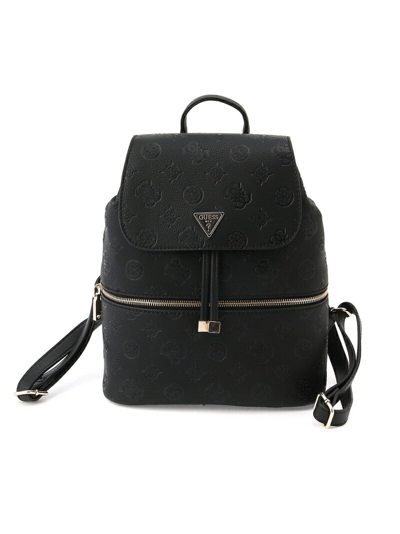 【SALE／30%OFF】GUESS (W)HELAINA Flap Backpack ゲス バッグ リュック/バックパック ブラック ホワイト【送料無料】