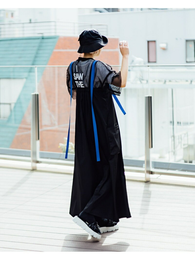 CAROLINA GLASER CAROLINA GLASER / 配色 ジャンパースカート カロリナ グレイサー スカート ロング・マキシスカート ブラック カーキ【送料無料】のサムネイル