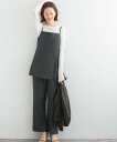 【SALE/50%OFF】URBAN RESEARCH ROSSO レイヤードキャミオールインワン アーバンリサーチロッソ オールインワン・オーバーオール オーバーオール・サロペット グレー【送料無料】