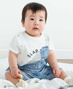 ベベ　ベビー服 【SALE／7%OFF】SLAP SLIP BABY デニムサロペットプリント半袖ロンパースベビー(60~80cm) ベベ オンライン ストア マタニティウェア・ベビー用品 ロンパース・カバーオール ブルー ネイビー