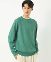 【SALE/70%OFF】UNITED ARROWS green label relaxing カタアゼ ラグラン クルーネック ニット -ウォッシャブル- ユ...