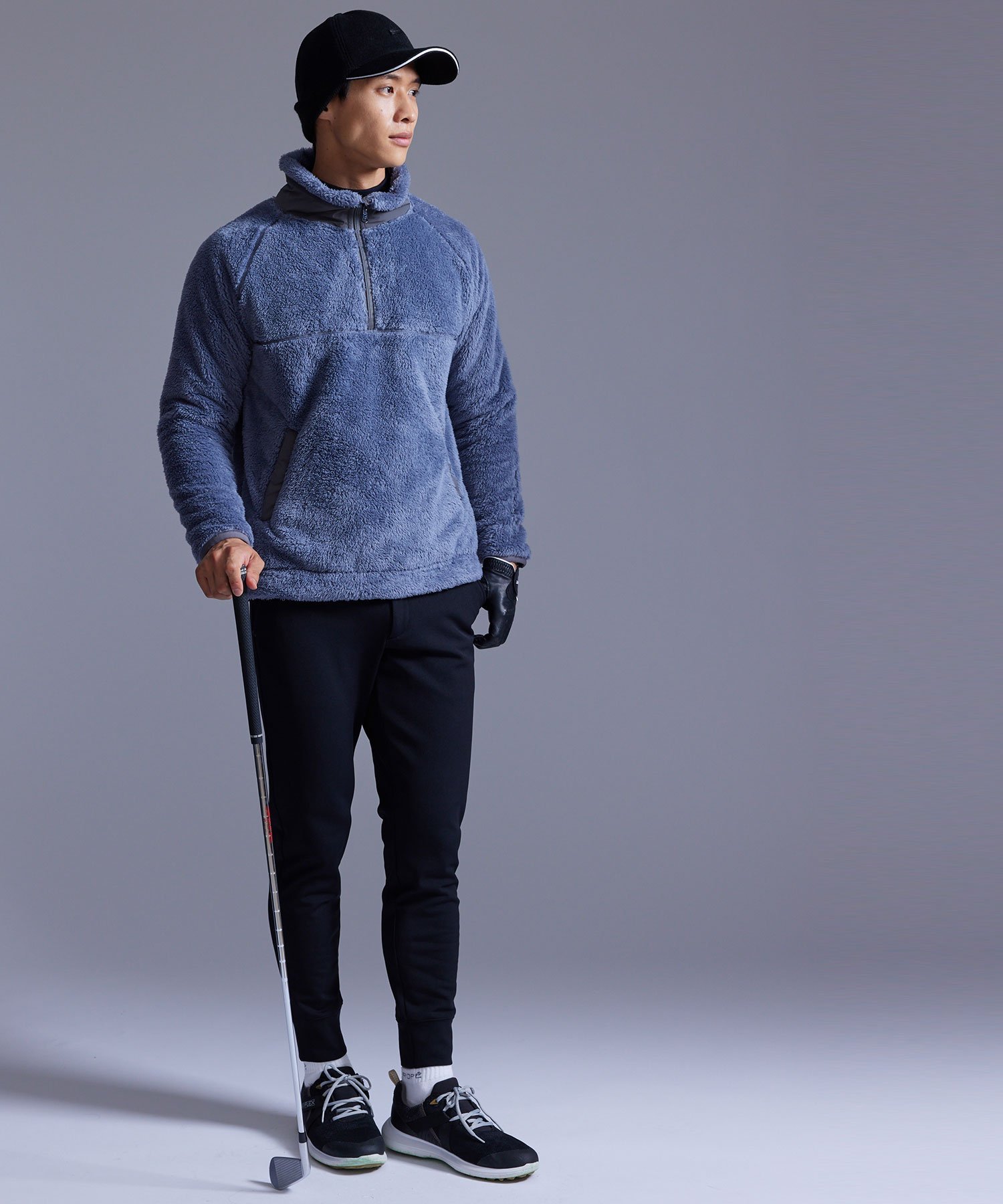 JUN&ROPE' 【NOIR】【保温】【蓄熱】ウオームジョガーパンツ ジュンアンドロペ パンツ その他のパンツ ブラック グレー【送料無料】