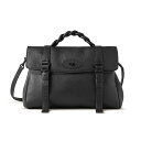 Mulberry 【マルベリー公式】オーバーサイズド アレクサ マルベリー バッグ ショルダーバッグ ブラック【送料無料】
