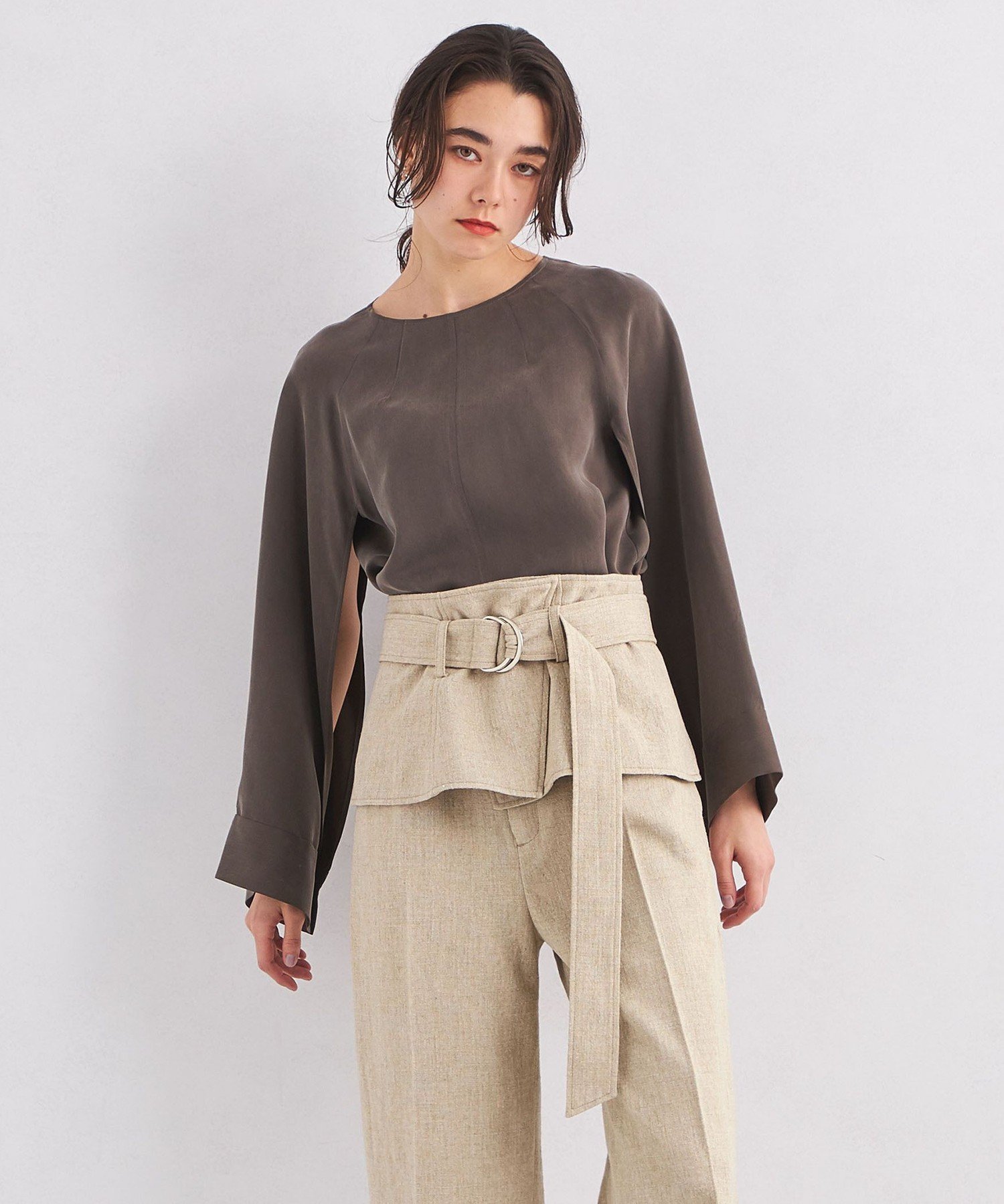 【SALE/70%OFF】UNITED ARROWS green label relaxing FAbRICA ファブリカ カマーベルト ユナイテッドアローズ アウトレット ファッション雑貨 ベルト ベージュ