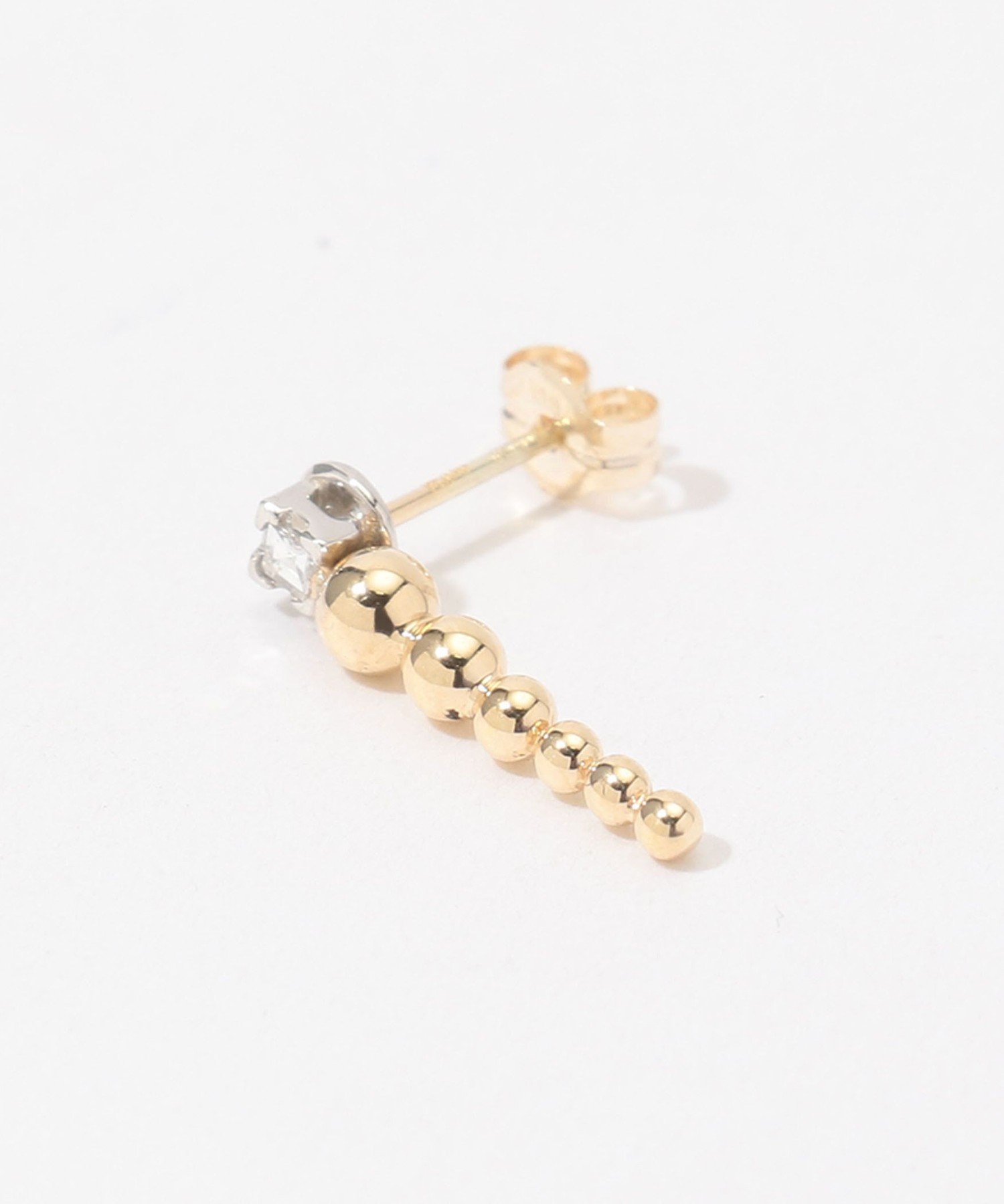 TOMORROWLAND GOODS PLOW Grain Conch Shell ダイヤピアス トゥモローランド アクセサリー・腕時計 ピアス ゴールド【送料無料】