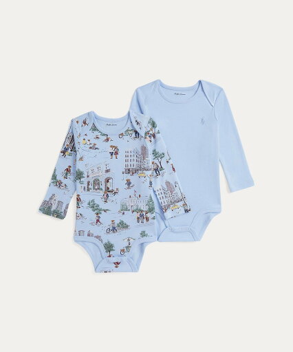 POLO RALPH LAUREN (ベビー)Polo ベア コットン ボディスーツ 2パック ラルフローレン マタニティウェア・ベビー用品 ロンパース・カバーオール【送料無料】 POLO RALPH LAUREN (ベビー)Polo ベア コットン ボディスーツ 2パック ラルフローレン マタニティウェア・ベビー用品 ロンパース・カバーオール【送料無料】