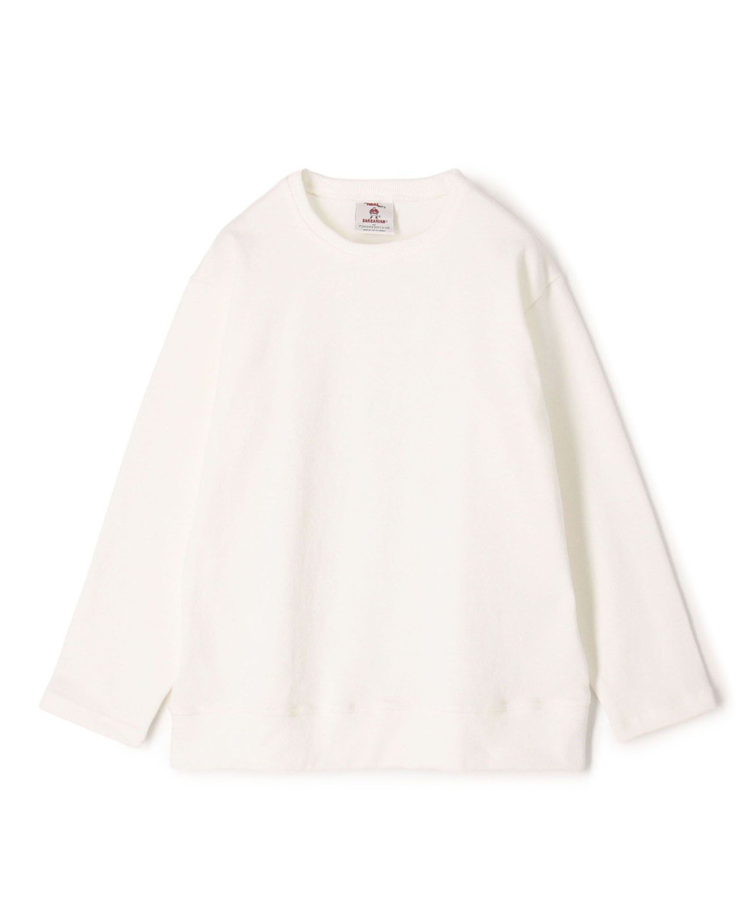 【別注】BARBARIAN コットン ロングスリーブクルーネックカットソー トゥモローランド トップス カットソー・Tシャツ ホワイト グレー ブルー