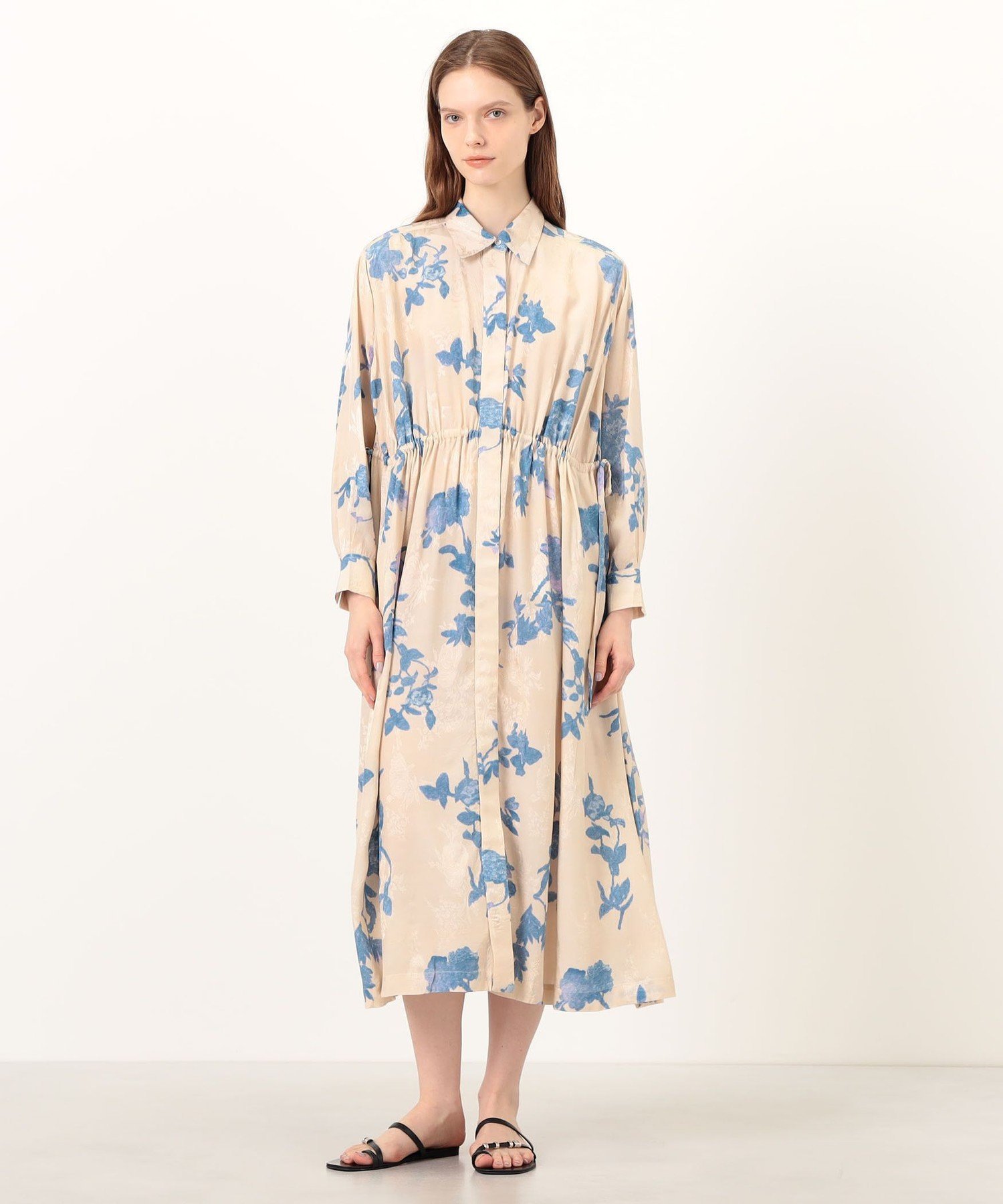 TOMORROWLAND BUYING WEAR ne Quittez pas Shantoon Jacquard ワンピース トゥモローランド ワンピース・ドレス シャツワンピース ホワイト【送料無料】