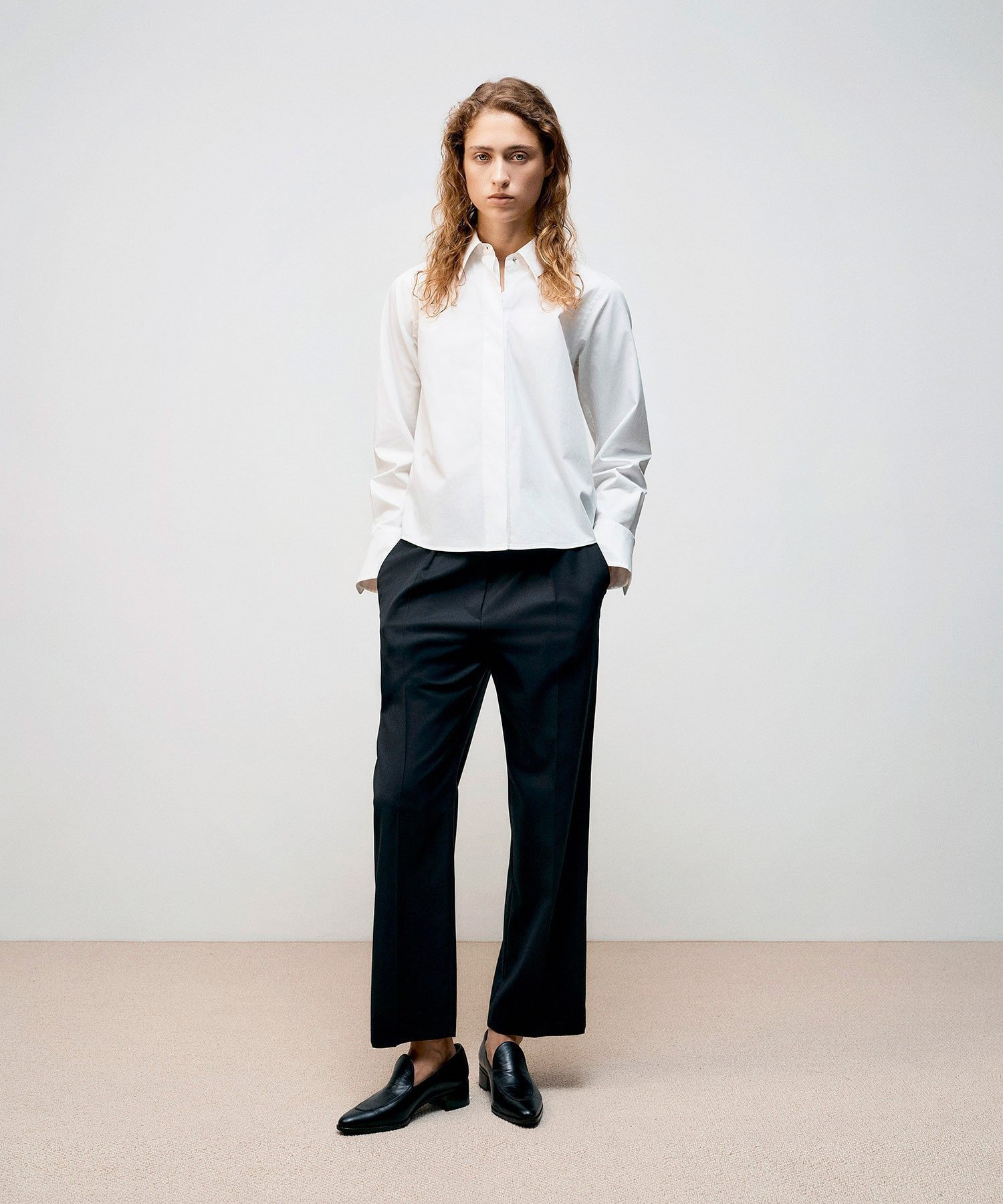【SALE／20%OFF】COLUMN COLUMN / ベーシックシャツ＜PERMANENT＞ エストネーション トップス シャツ・ブラウス ホワイト ブラック【送料無料】 stylife-15835121 Rakuten Fashion サンプル画像3