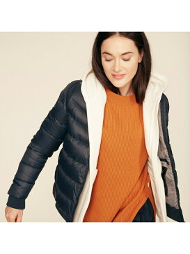 【SALE/50%OFF】AIGLE ダウンベリーリブニット エーグル コート/ジャケット ダウンジャケット ホワイト【送料無料】