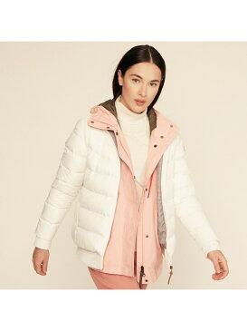 【SALE/50%OFF】AIGLE ダウンベリーリブニット エーグル コート/ジャケット ダウンジャケット ホワイト【送料無料】
