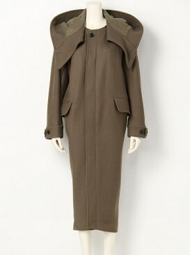 【SALE／20%OFF】beautiful people diagonal melton convex shaped mods coat ビューティフル ピープル コート/ジャケット モッズコート ブラウン ネイビー【送料無料】