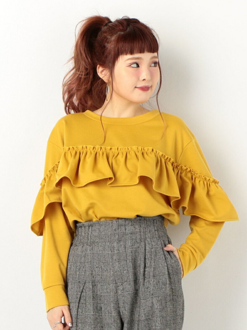 archives 胸フリル切替PO アルシーヴ トップス ノースリーブ・タンクトップ イエロー ブラック ホワイトのサムネイル