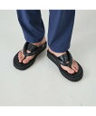 【SALE/50%OFF】alfredoBANNISTER <クロコ型押し>【WRAP SHOES】ボリュームソール雪駄 トングサンダル アルフレッド・バニスタ...