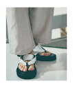 alfredoBANNISTER <クロコ型押し>【WRAP SHOES】ボリュームソール雪駄 トングサンダル アルフレッド・バニスター シューズ・靴 サンダル...