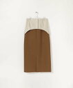【SALE/60%OFF】LAATO CORSET TIGHT SKIRT ラート スカート その他のスカート ネイビー ブラウン【送料無料】