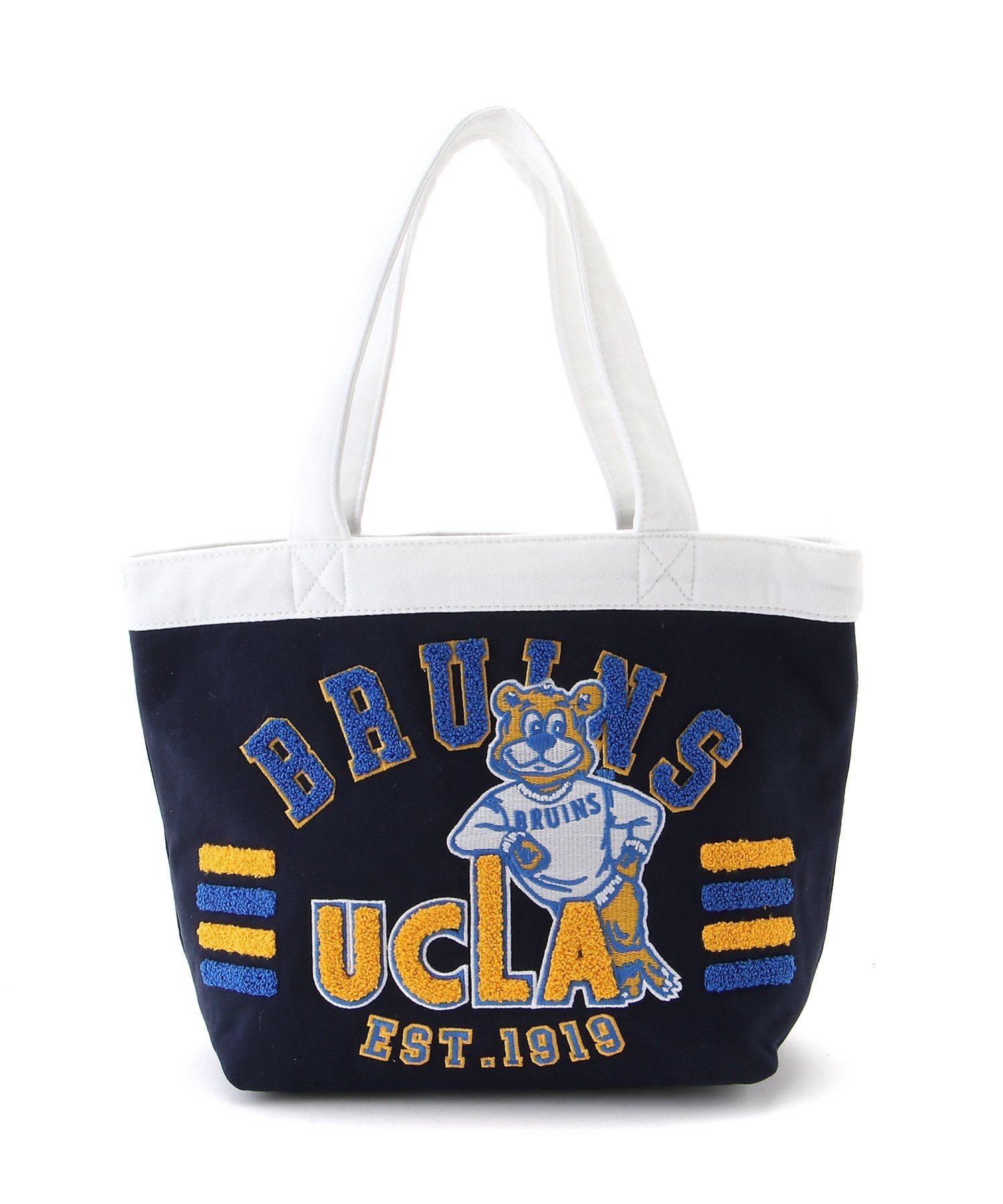 【SALE／30%OFF】ANTIBAL ANTIBAL/(U)UCLA裏毛刺繍トートバッグ フララニハワイ バッグ トートバッグ ホワイト ネイビーのサムネイル
