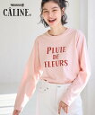 ROPE 039 PICNIC CALINE ROPE 039 PICNIC/メッセージロゴアソートロンT ロペピクニック トップス カットソー Tシャツ ピンク ホワイト ネイビー