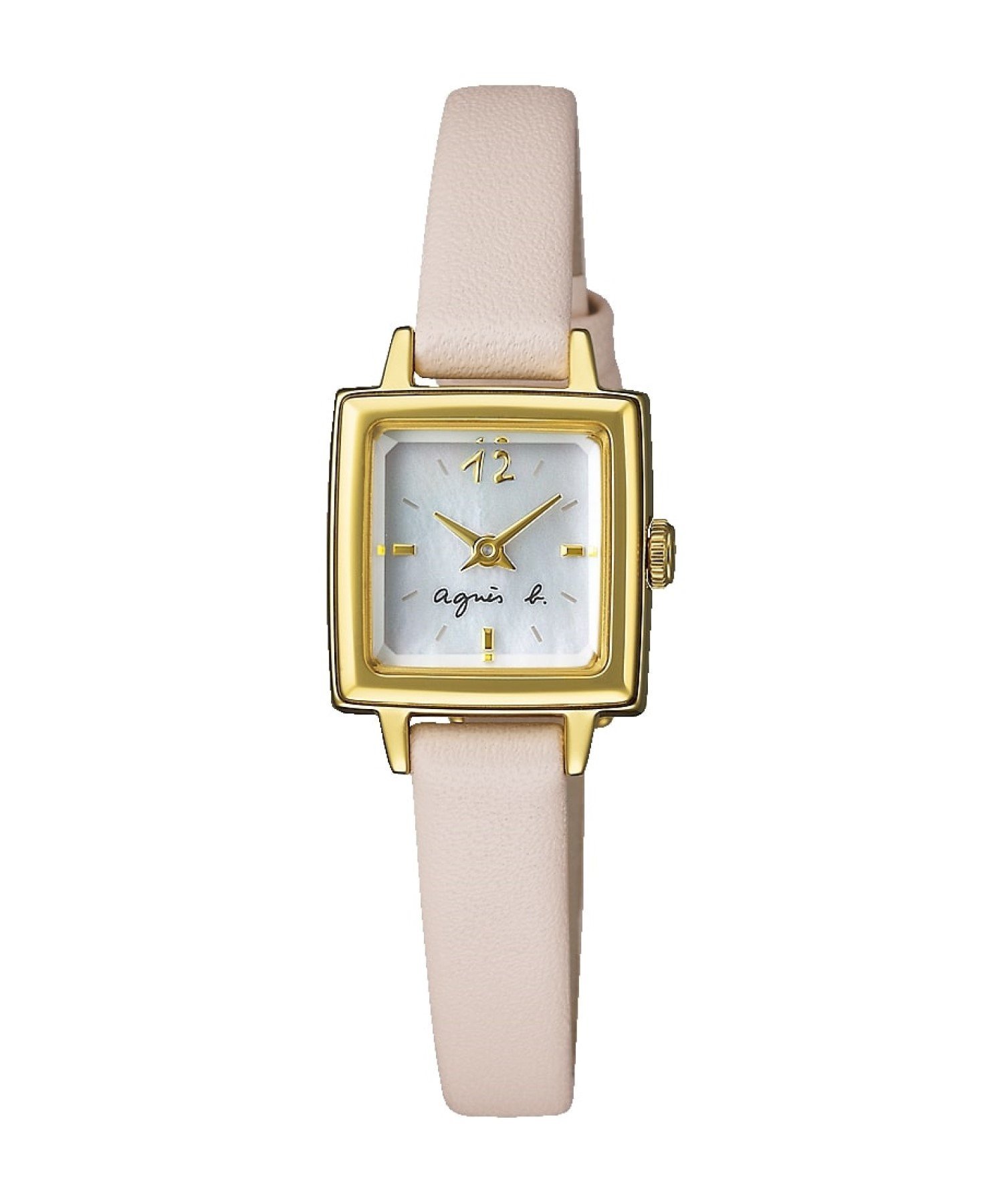 agnes b. FEMME 【アニエスベーブティック限定】LM02 WATCH FCSK751 時計 ヴィンテージテイスト ミニスクエア アニエスベー アクセサリー・腕時計 腕時計 ホワイト【送料無料】