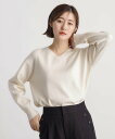 【SALE/36%OFF】grove 毛玉軽減Vネックプルオーバー グローブ トップス ニット ブルー ブラウン ホワイト ブラック