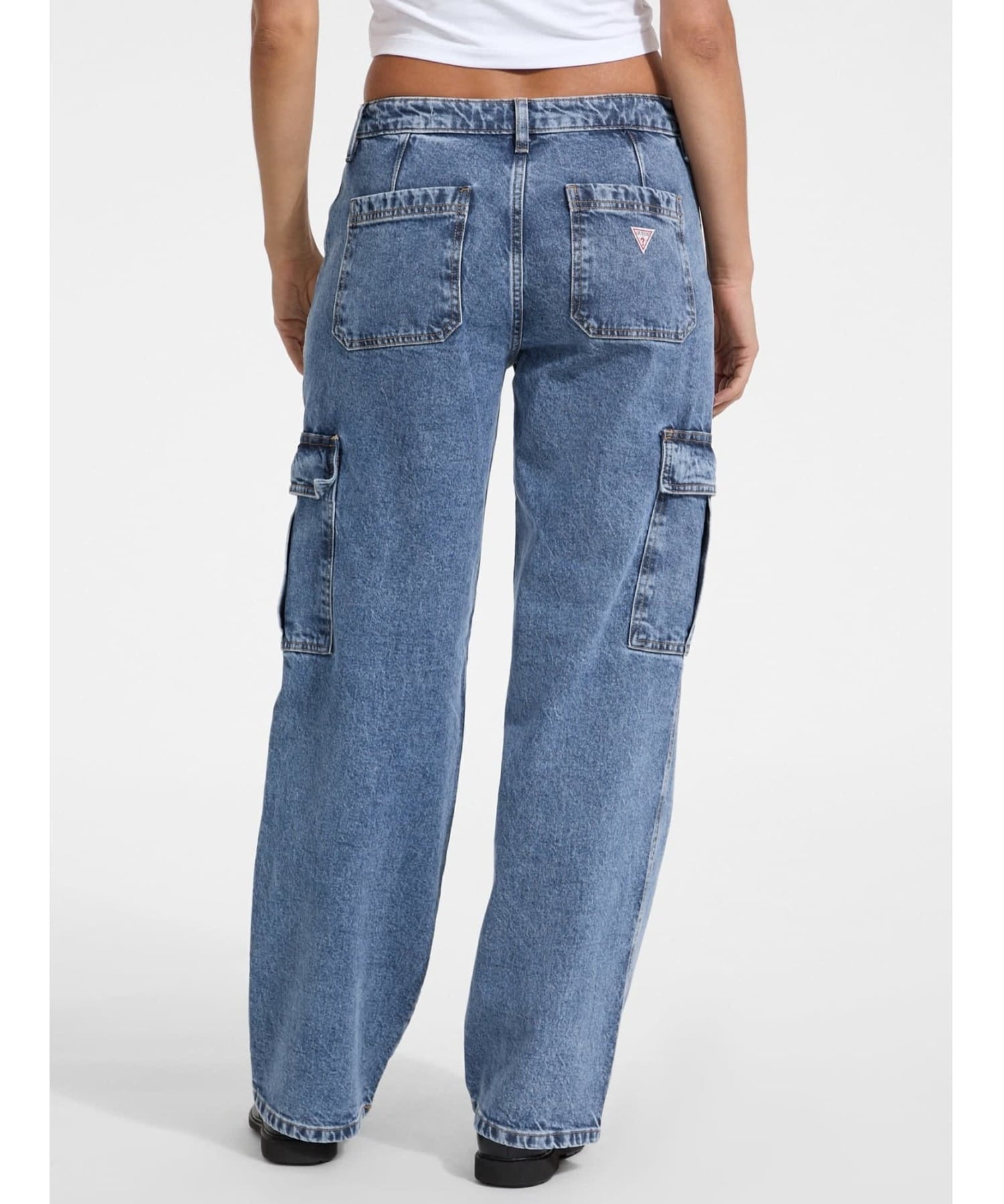 GUESS JEANS デニムパンツ カーゴジーンズ レディース(W)G10 Cargo ゲス パンツ ジーンズ・デニムパンツ ブルー