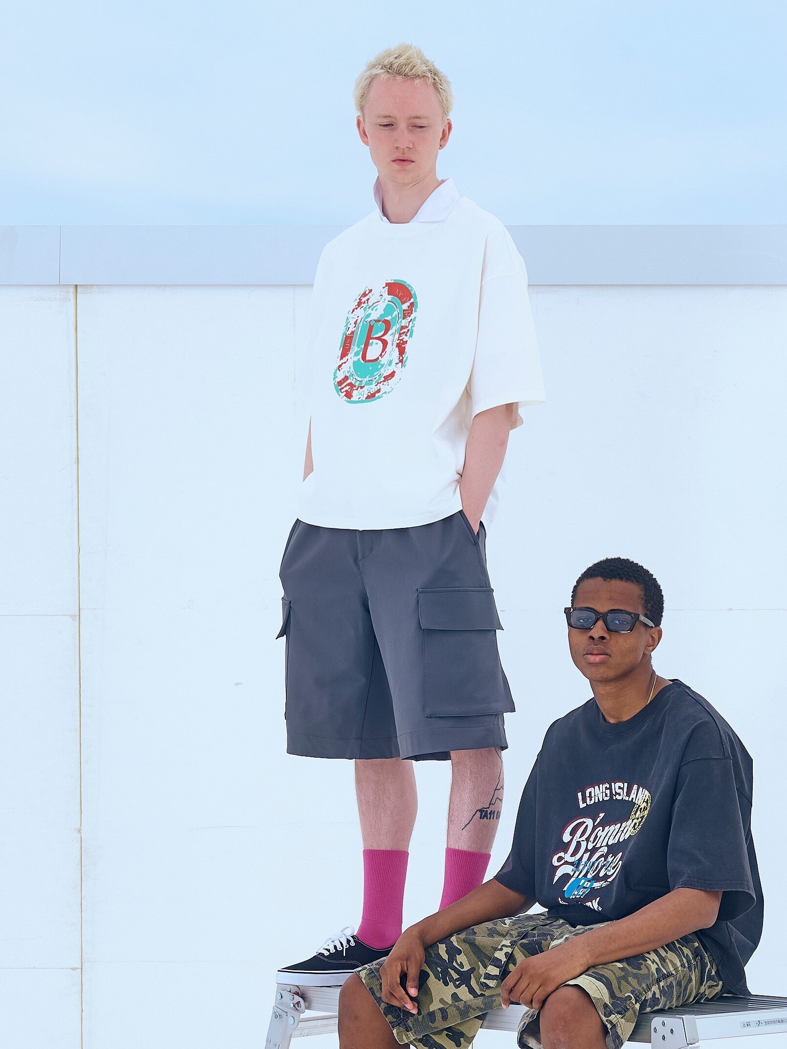 B omnivore/ビーオムニボー PS CARGO SHORTS PSカーゴショーツ ビーバー パンツ その他のパンツ ブラック グレー