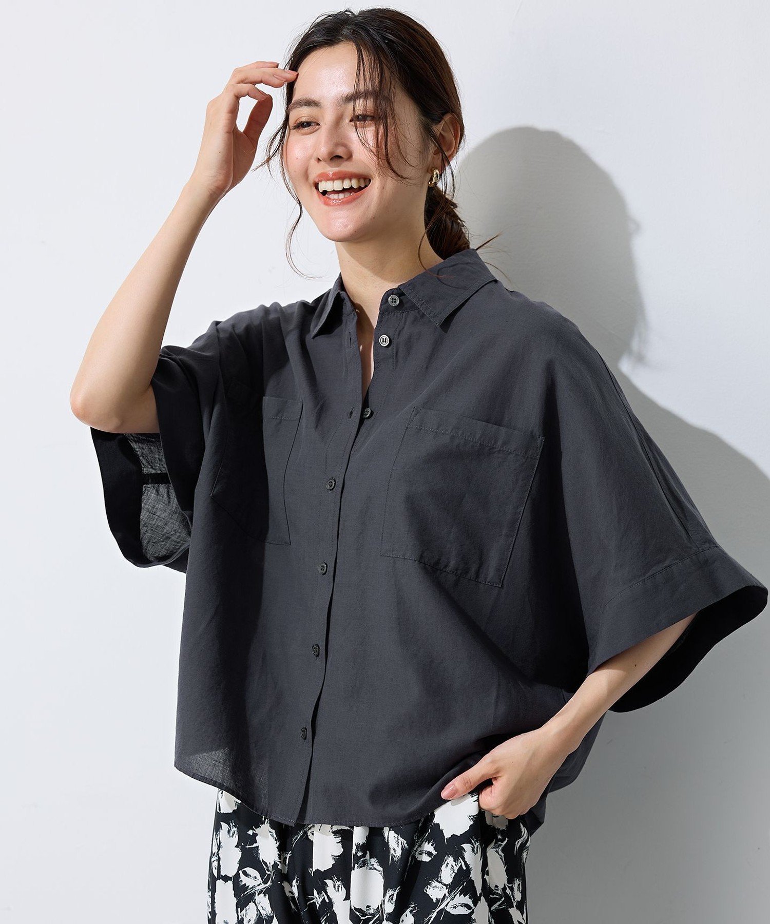 【SALE／30%OFF】ANY コットンリネンブラウス エニィ トップス シャツ・ブラウス ...