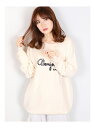【SALE/49%OFF】dazzlin 2WAYロゴ刺繍チュニック ダズリン ニット 長袖ニット ホワイト ピンク ネイビー