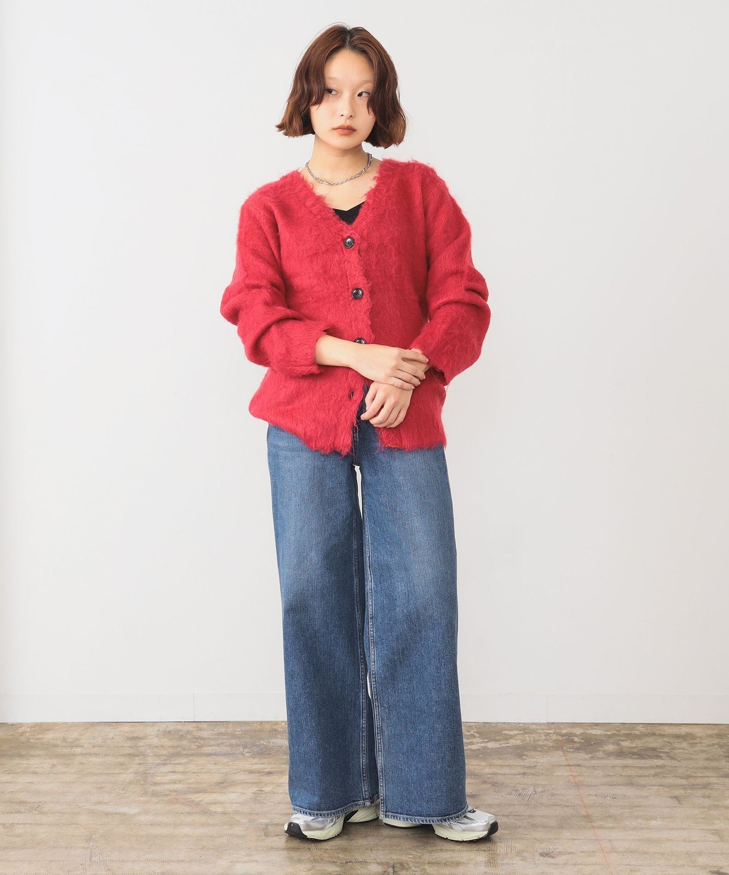 【SALE／40%OFF】Ray BEAMS 【別注】RED CARD TOKYO / Maverick ビームス ウイメン パンツ ジーンズ・デニムパンツ レッド【送料無料】
