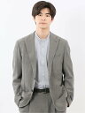 m.f.editorial ウール混サッカー 2ボタンジャケット(セットアップ可能) タカキュー スーツ・フォーマル スーツジャケット グレー ネイビー【送料無...