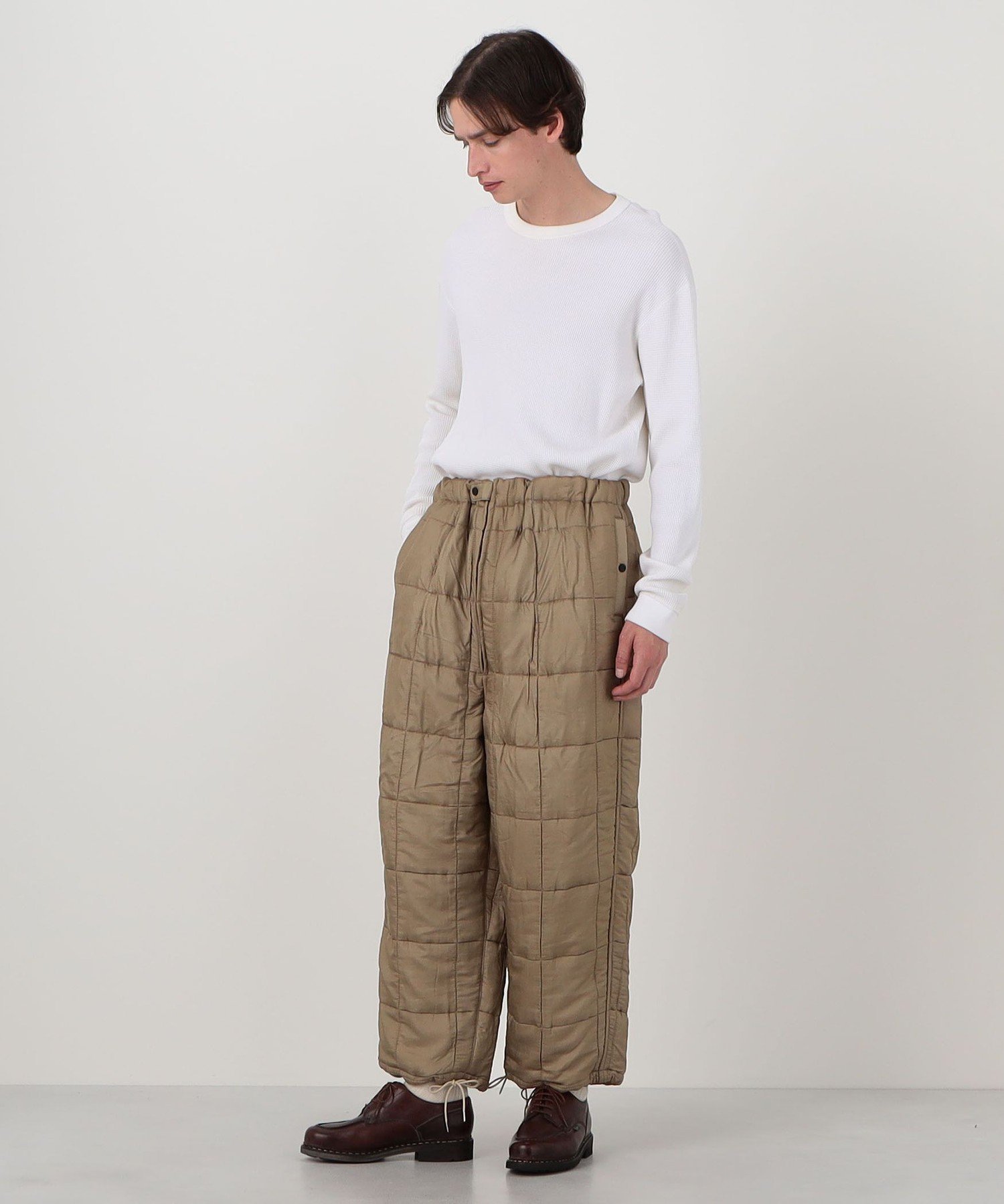 【SALE／50%OFF】TOMORROWLAND BUYING WEAR HAVERSACK ATTIRE ナイロンシルク オーバーパンツ トゥモローランド パンツ その他のパンツ ベージュ【送料無料】