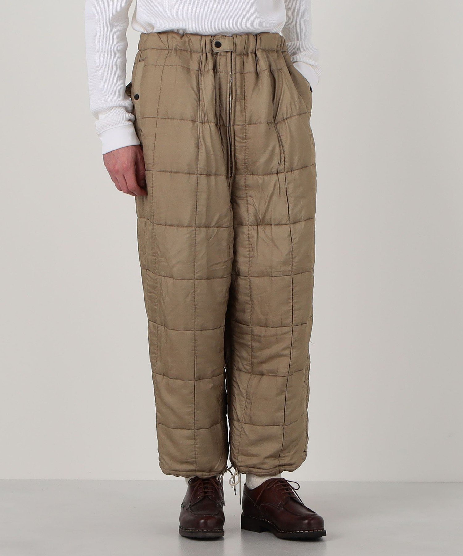 【SALE／50%OFF】TOMORROWLAND BUYING WEAR HAVERSACK ATTIRE ナイロンシルク オーバーパンツ トゥモローランド パンツ その他のパンツ ベージュ【送料無料】