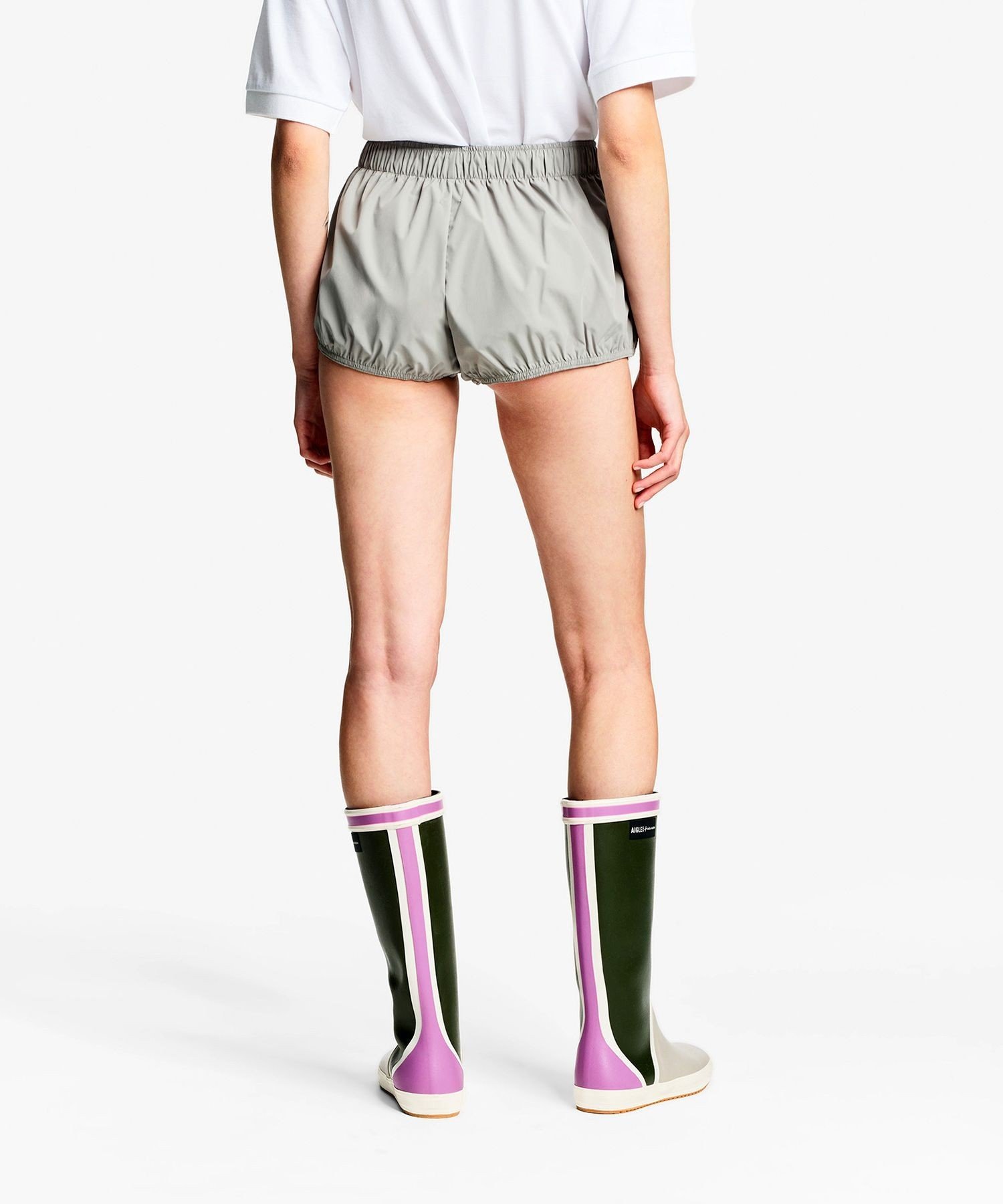 AIGLE ボーイショーツ byインディア・マダヴィ エーグル インナー・ルームウェア ショーツ グリーン【送料無料】