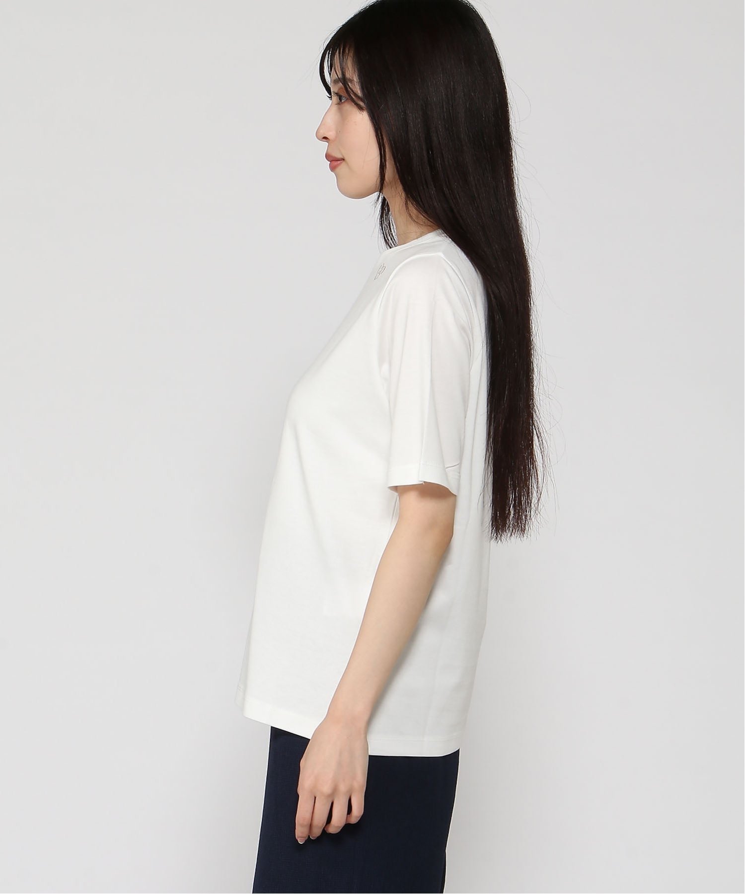 CROCODILE CODE CROCODILE CODE/(W)刺繍 半袖 Tシャツ クロコダイル トップス カットソー・Tシャツ ホワイト ネイビー【送料無料】