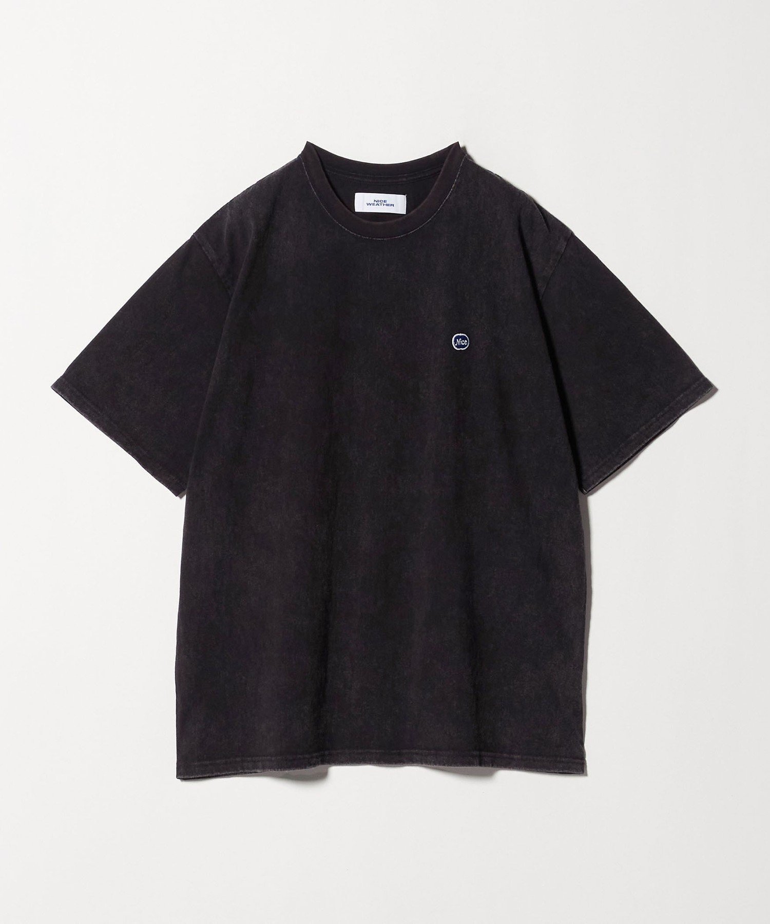 NICE WEATHER ＜NICE WEATHER＞ワンポイントロゴ Tシャツ 2 ユナイテッドアローズ アウトレット トップス カットソー・Tシャツ ブラック