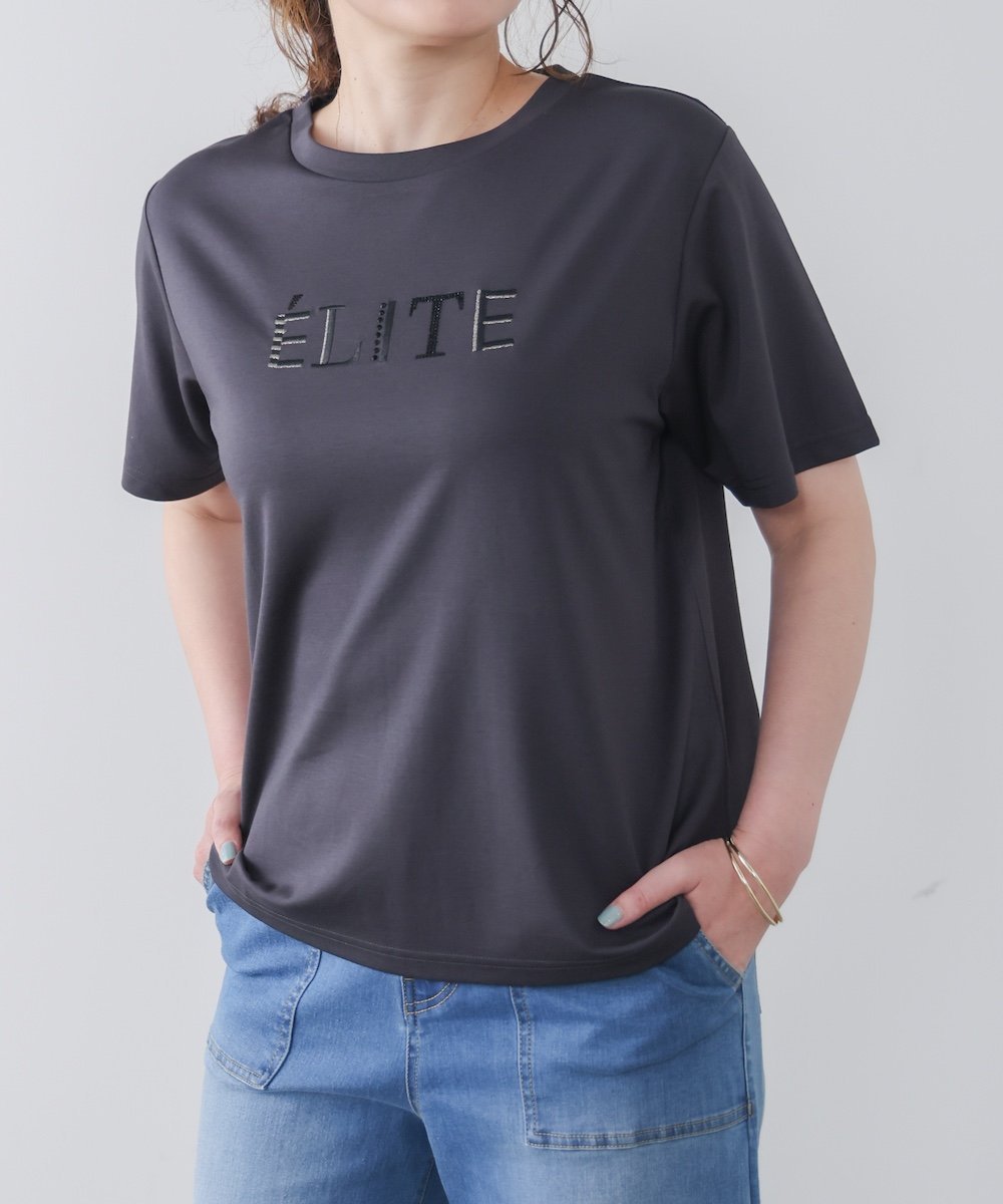 刺繍ロゴT バブ / ブージュルード トップス カットソー・Tシャツ ホワイト ベージュ ブラック